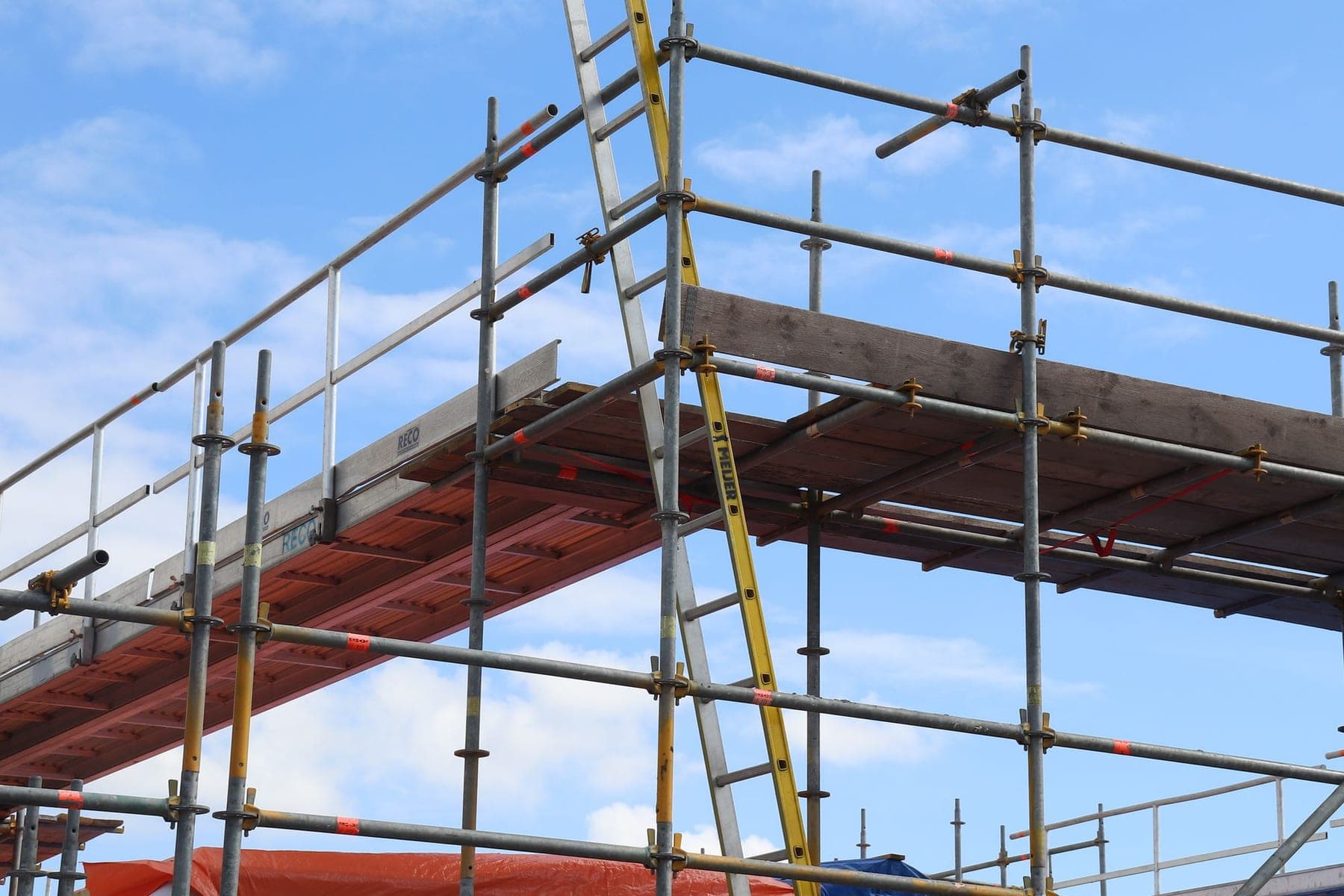 Échafaudage roulant de chantier